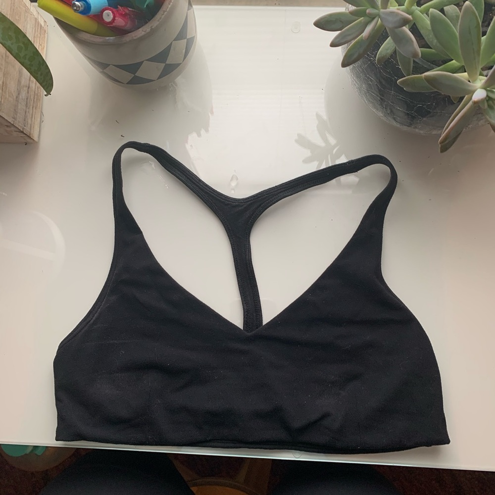 Black Lulu Lemon Sports Bra